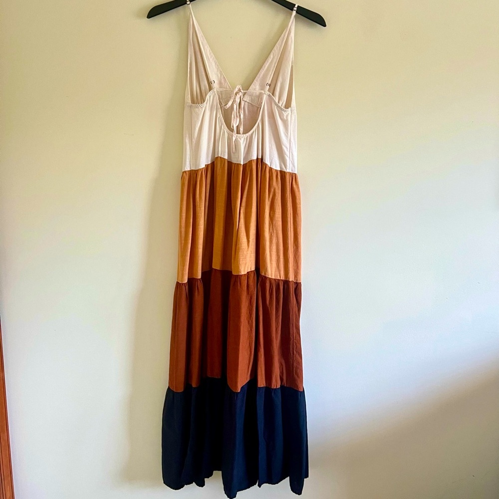 Anthropologie The Raya Colorblock Maxi Dress Size S - Picture 3 of 10